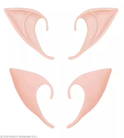 Paires de OREILLES POINTUES en latex souple (pour elfe, fée, sorcière, diable, ……) – Image 2