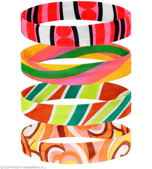 BANDEAU 70’S 4 couleurs ass.