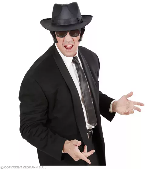 satin BLACK SLIM TIE – Image 2