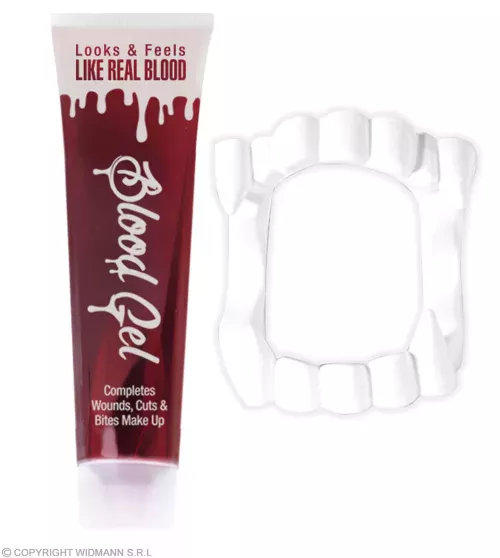 FAUX SANG PROFESSIONNEL EN TUBE AVEC FAUSSES DENTS - 28 ml – Image 2