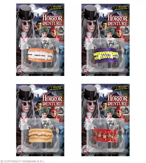 DENTURE HORREUR 4 styles assortis